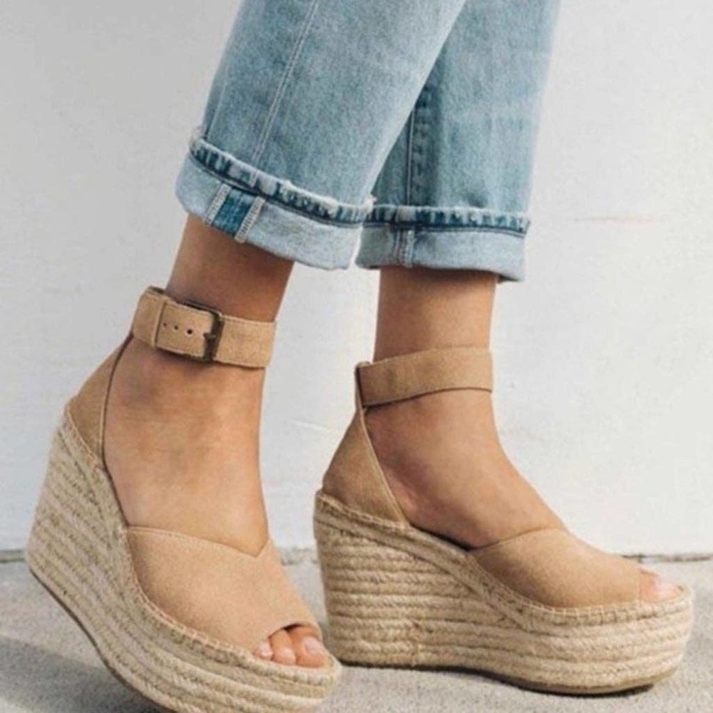 💋💥$165💥💋 Soludos Brand  NEW Positano Platform wedge DESERT